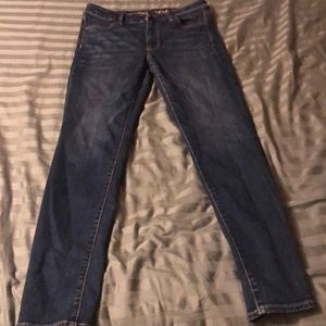 high rise skinny jeans